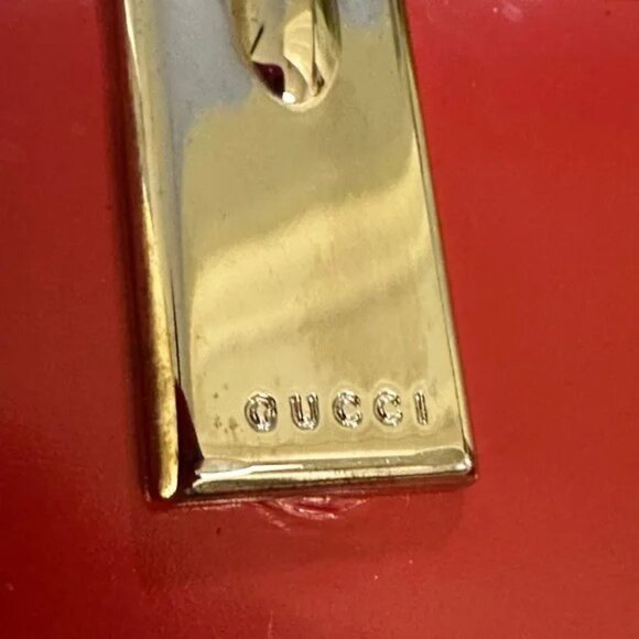 Gucci Patent Leather Long Wallet Red w/ Silver Hardware - Picture 12 of 13